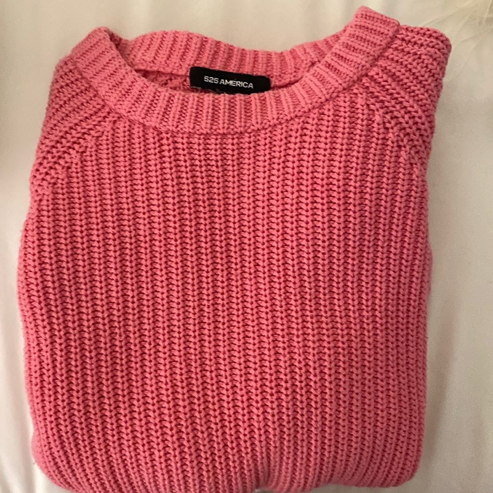 525 America pink sweater